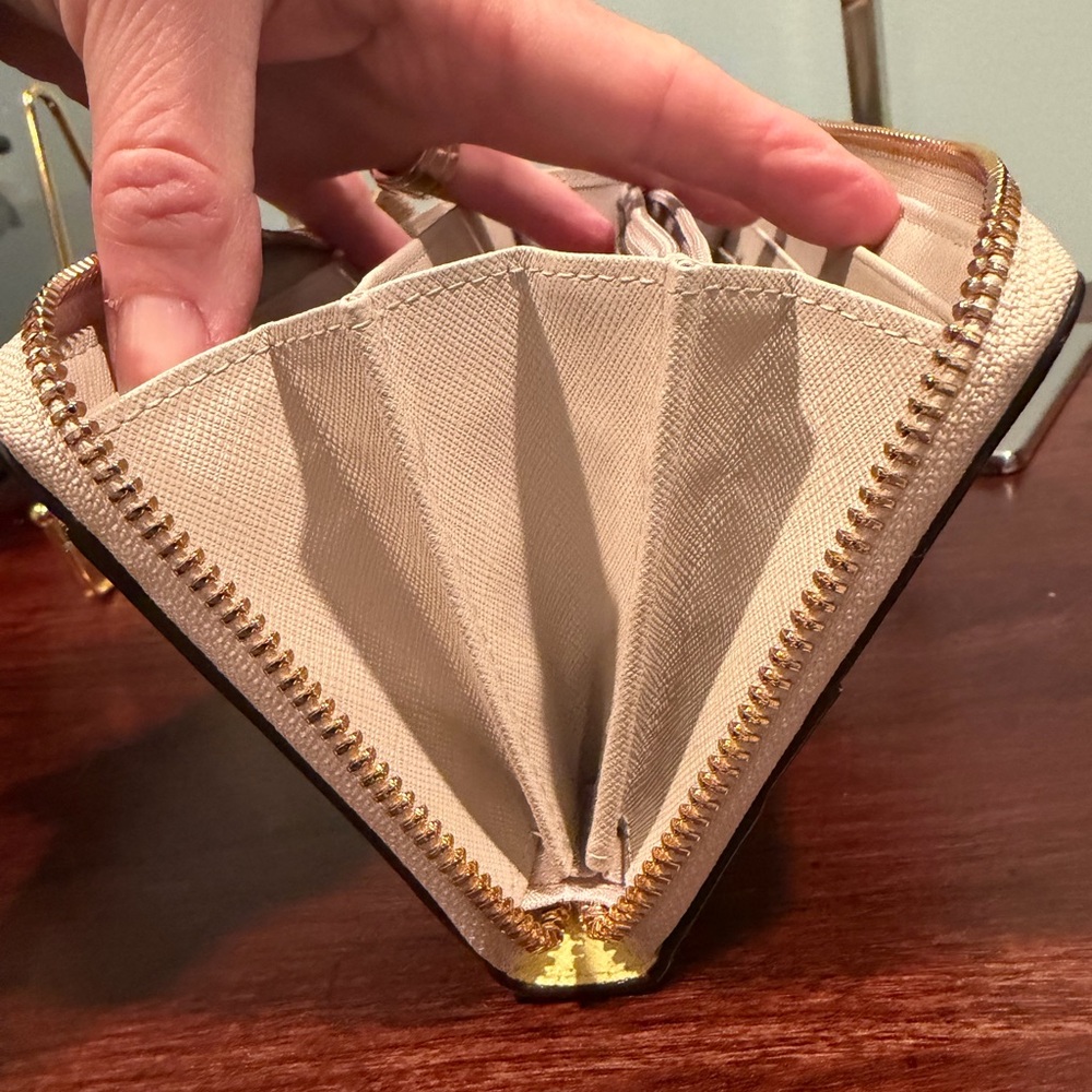 Kate Spade Color block Yellow and Tan Zip Around Wallet - Picture 10 of 10
